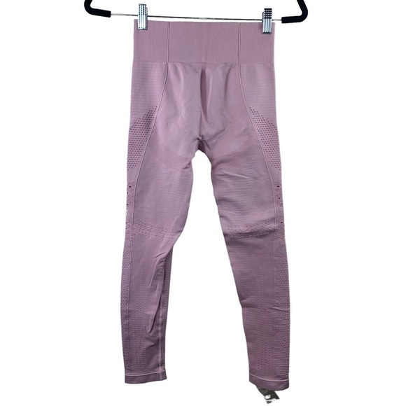 GYM SHARK Mauve Pink Flawless Knit Moisture Management Leggings Sz Small - Picture 3 of 5